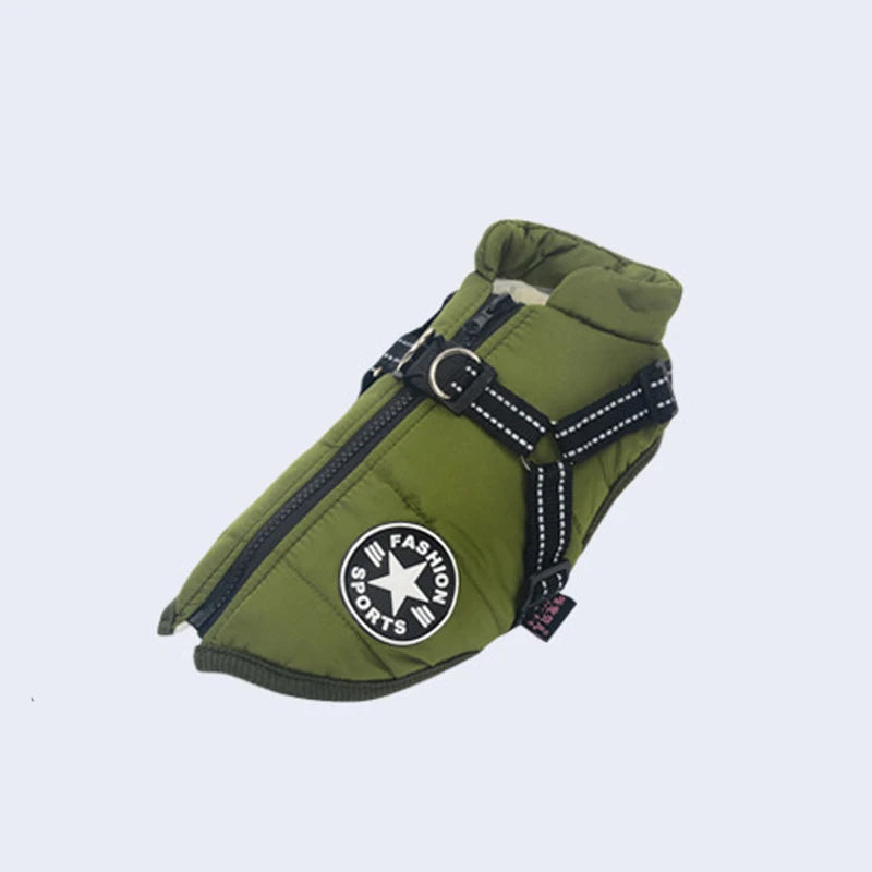 Large Dog Jacket Winter Pet Jacket Warm Dog Clothes for Labrador Waterproof Big Dogs Coat Chihuahua