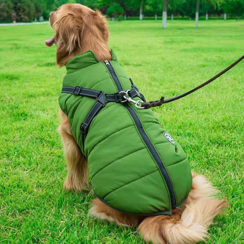 Large Dog Jacket Winter Pet Jacket Warm Dog Clothes for Labrador Waterproof Big Dogs Coat Chihuahua