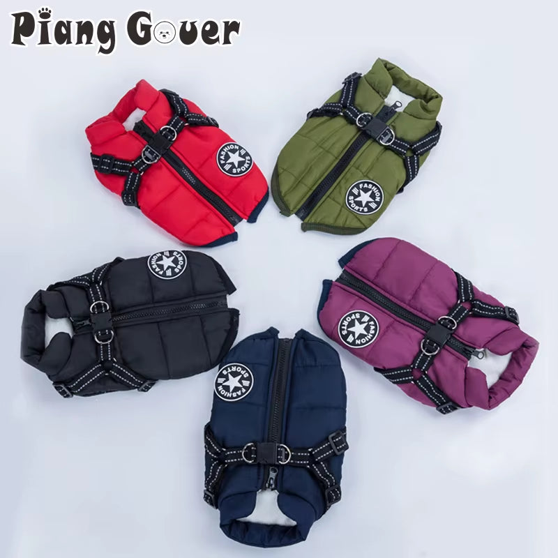 Large Dog Jacket Winter Pet Jacket Warm Dog Clothes for Labrador Waterproof Big Dogs Coat Chihuahua