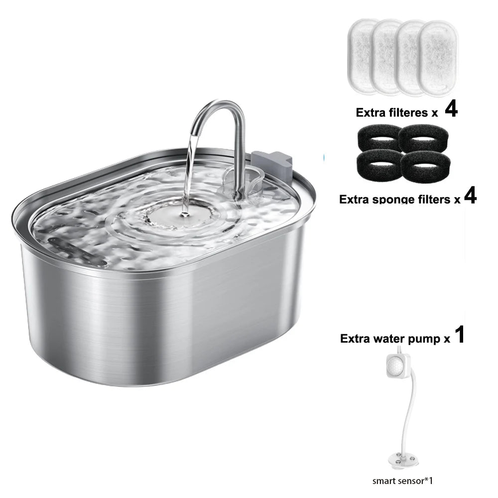 3,2 L Smart Katze Hund Wasser Dispenser Mit Wasserhahn Edelstahl