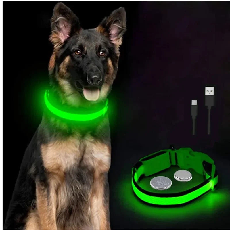 Hunde Leuchtende Ladung Halsbänder Led USB Katze Hundehalsband