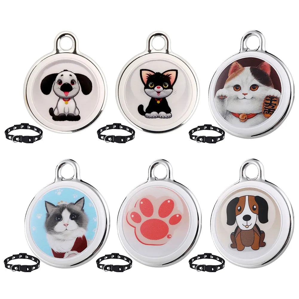 Haustier Anti-Lost GPS Tracker Bluetooth-kompatibler Smart Activity Tracker wasserdicht Echtzeit Global Location Tracker für Hunde Katzen